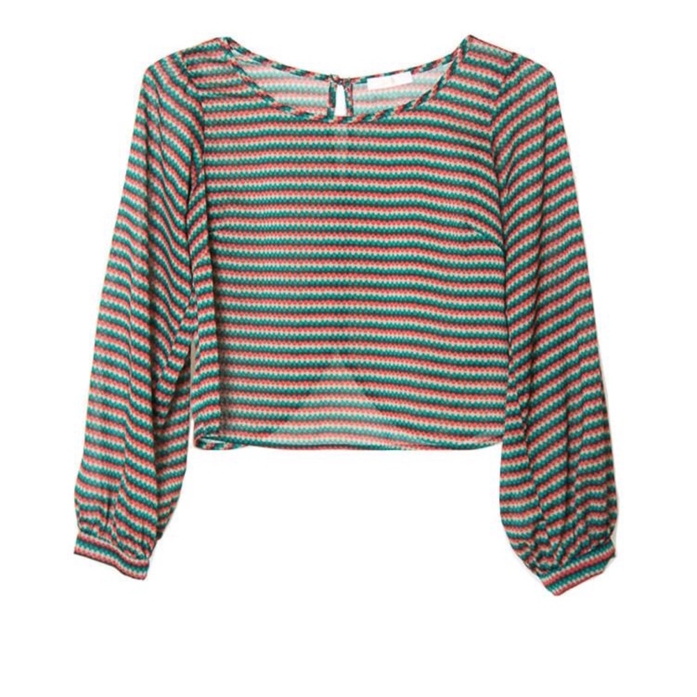 Psychedelic Crop Blouse